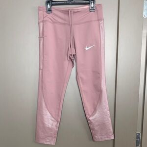 Nike Dri-Fit Pink Crop Leggings